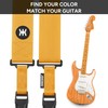 Amumu SNAPLOCK Guitar Strap with Clip - Metallic Gold Nylon
