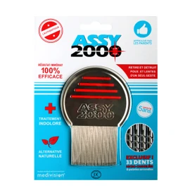 ASSY 2000 Peigne à Poux Métal (assorted colors )