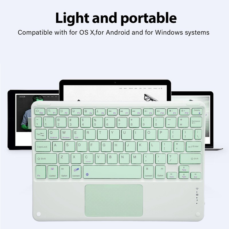 Bluetooth Keyboard with Touchpad 78 Keys Ultra Slim Silent Portable