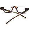 HEPIDEM Matte Multicolor Acetate Glasses Frame Women,Semi Rimless Round Optical