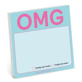 1-Count Knock Knock OMG Sticky Note Pad, 3 x 3-inches Each