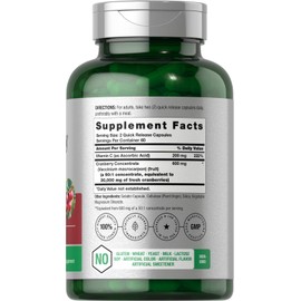 Horbäach Cranberry Concentrate Extract Pills + Vitamin C | 30,000mg | 120 Capsules | Supplement for Women and Men | Triple Strength Ultimate Potency Formula | Non-GMO and Gluten Free