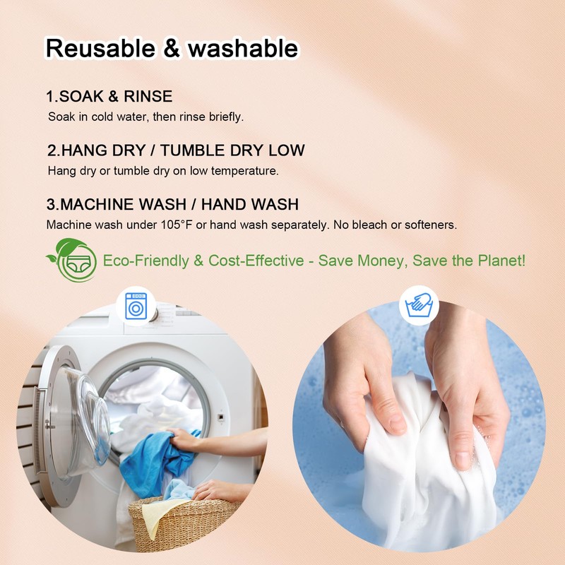 ShieldEase Washable Incontinence Underwear for Women - Cotton Leakproof Briefs,