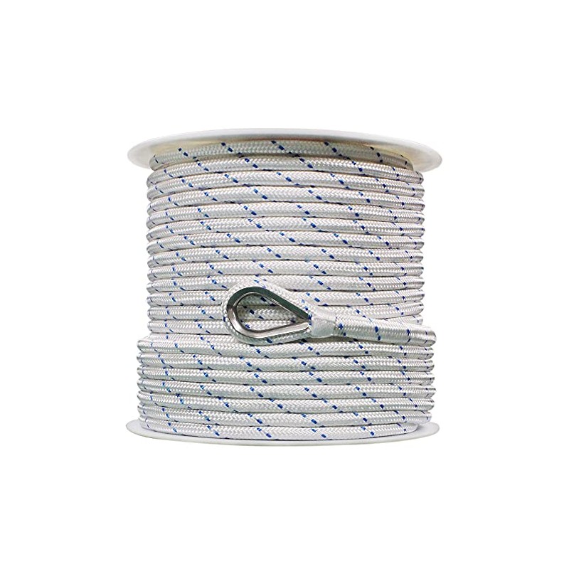 Extreme Max 3006.2514 BoatTector Double Braid Nylon Anchor Line with