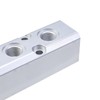 Antrader 4 Way Pneumatic Manifold Air Distribution Block,4 Way 6