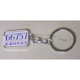 Keychain 66757 Neodesha Kansas Silver Local Lantern Press Metal New