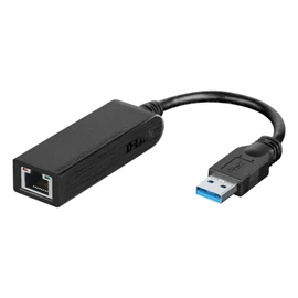 D-Link DUB-1312 Super-Speed USB 3.0 to Gigabit 10/100/1000 Mbit/s Ethernet Adapter, Black