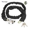 Candado Yataia Antirrobo Cadena 120cm Acero Bicicleta Moto Negro