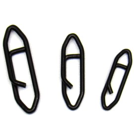 Harmony Fishing Stealth Clips (25 Pack) [Black Stainless] (18mm (50# Test))