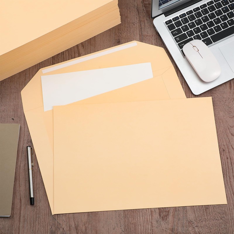 Engrowtic 100 Pack Legal Size File Envelope 10" x 15"