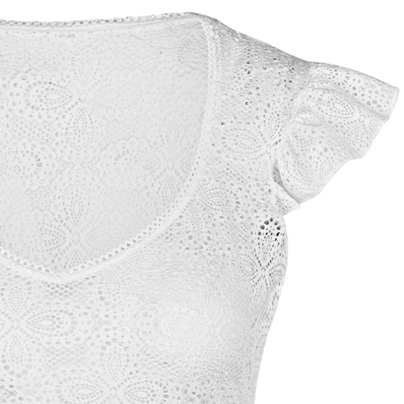 Nina von C. Laila 48468360 Lace Dirndl Blouse with Wing