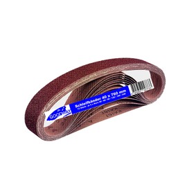 Fabric Sanding Belts │ Pack of 12 │ 40 x 760 mm │ 2 x Grit 40/60/80/120/180/240 │ Compatible with Belt Files │ Sandpaper │ Sanding Belt Mix Pack