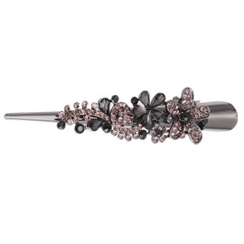 Lurrose Hair Clip, Beak Clip, Alloy, Rhinestones, Cute, Floral Pattern, Hair Accessories, Hair Clips, Hair Clips, Hair Accessories, For Girls, Women's, Hair Ornaments, Hair Arrangement, Hair Ornaments