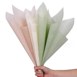 OUKEYI - Papel de envoltura de algodón coreano, impermeable, blanco, perfecto para flores, regalos, manualidades, ocasiones como el día de San Valentín, boda, cumpleaños