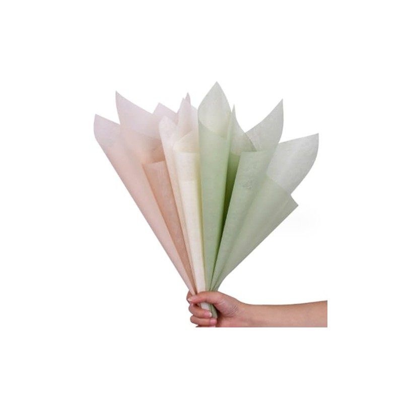 OUKEYI - Papel de envoltura de algodón coreano, impermeable, blanco,