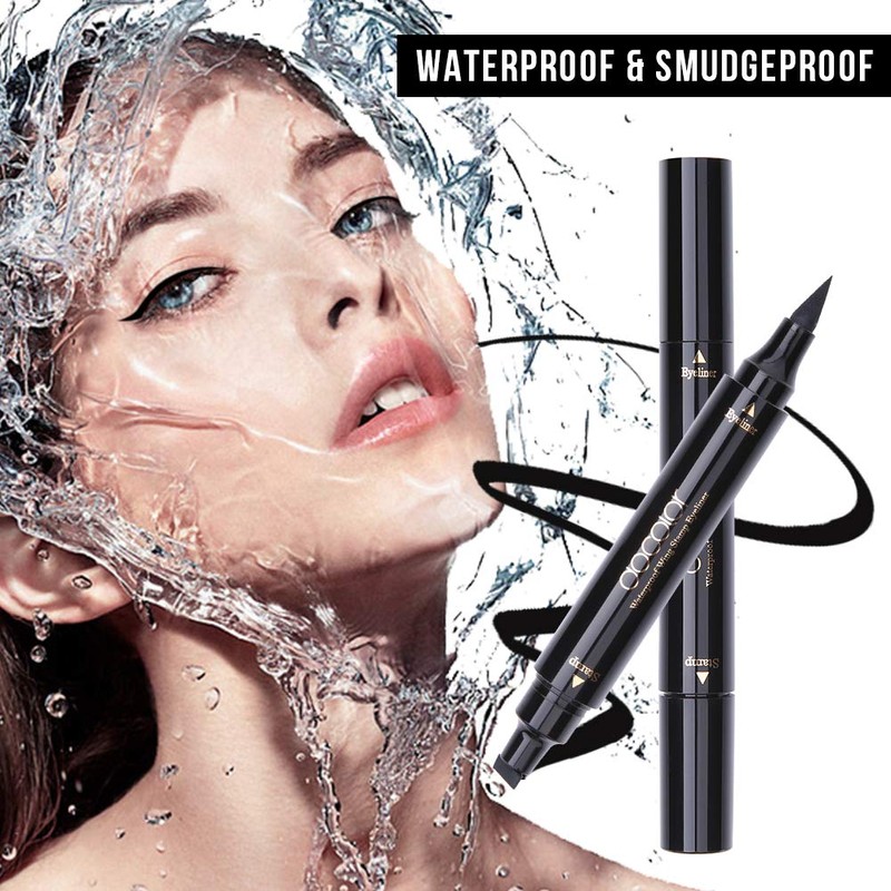 docolor Eyeliner Stamp Double-sided Liquid Winged Eye Liner Pen Waterproof