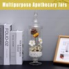 Apothecary Jars Glass Decorative Candy Jars,Candy Buffet Display, Elegant Storage