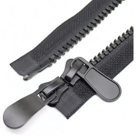 Zhenghebuy 70 cm #8 Double Head Zip Zipper, Separable Zipper, Two-Way Separator, Separating Jacket Zips for Tent, Sewing, Sleeping Bag, Boat, Outdoor, Camping Tent, Craft Bags