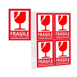 Fragile Packing Stickers,2x3 Inch Handle with Care Packaging Shipping Warning Labels for Small Business,Moving,300 Pcs