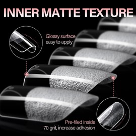 Short Square Nail Tips 120pcs Beginner-friendly Press on Nails