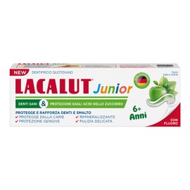 LACALUT Junior Toothpaste 6+ Years. Daily Hygiene Protection Caries. With Fluorine and Xylitol. Apple and Mild Mint Flavour 55 ml