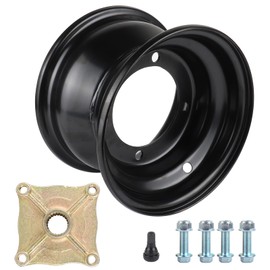 Asecupdat 7" inch Rim Wheel + 23T Axle Hub for 16x8-7 Tire 110cc 125cc Quad Go kart ATV Taotao Coolster (4 Holes 7" ATV Wheel Rim+ 23T Axle Hub)