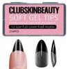 Nail Tip, Ultra Thin, Short, Clear, Sanding, Natural Fit, False