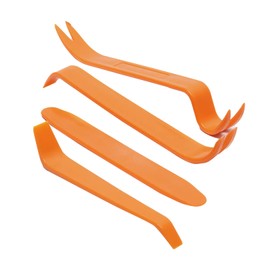 4 Pcs Trim Removal Tool in Different Sizes,ABS Plastic Pry Tool,Orange Car Panel Removal Tools Kit,Durable Car Trim Tool,Car Trim Removal Kit,for Automotive Panel,Door,Audio Radio,Vehicle Lights