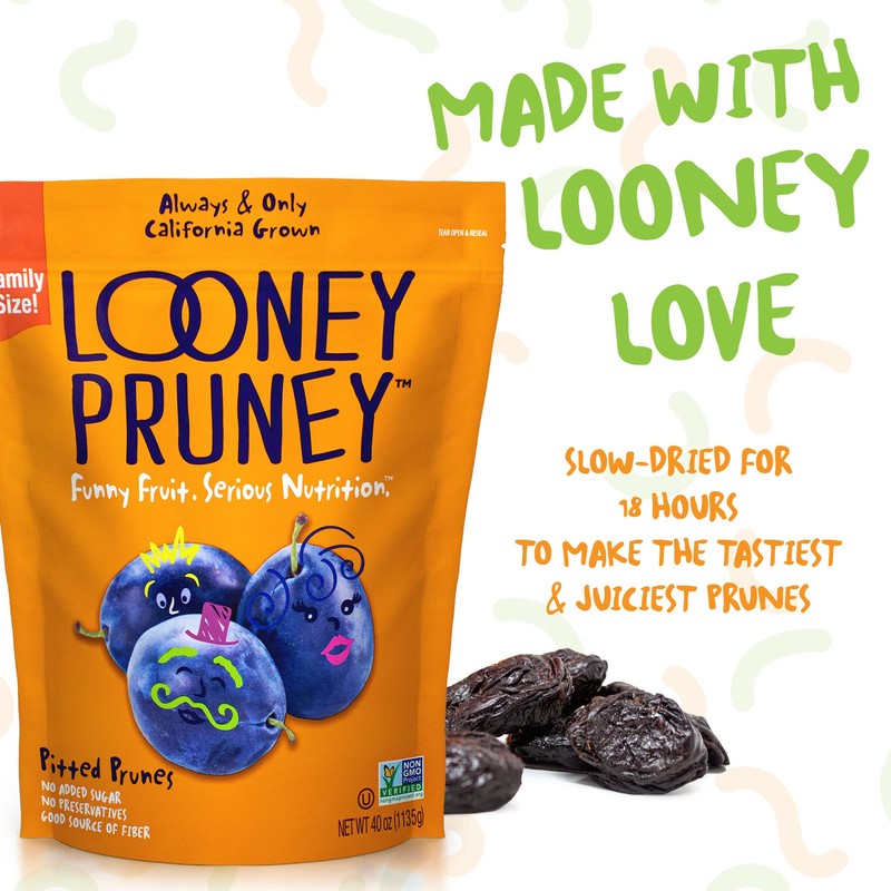 Looney Pruney Pitted Dried Prunes for the Family | Always