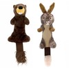 Pet Factory Shake & Squeak Critter Tugz Plush Dog Toy,