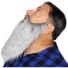 Realistic 9 Inch Long Beard and Mustache, Lumberjack Hipster Beard