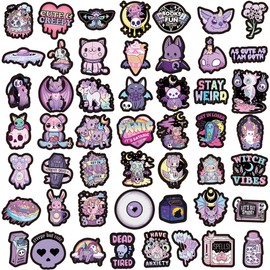 Gothic Stickers, 50PCS Waterproof Vinyl Stickers for Water Bottles, Notebooks, Laptops, Phone Cases, Decorative Gifts for Teen Woman