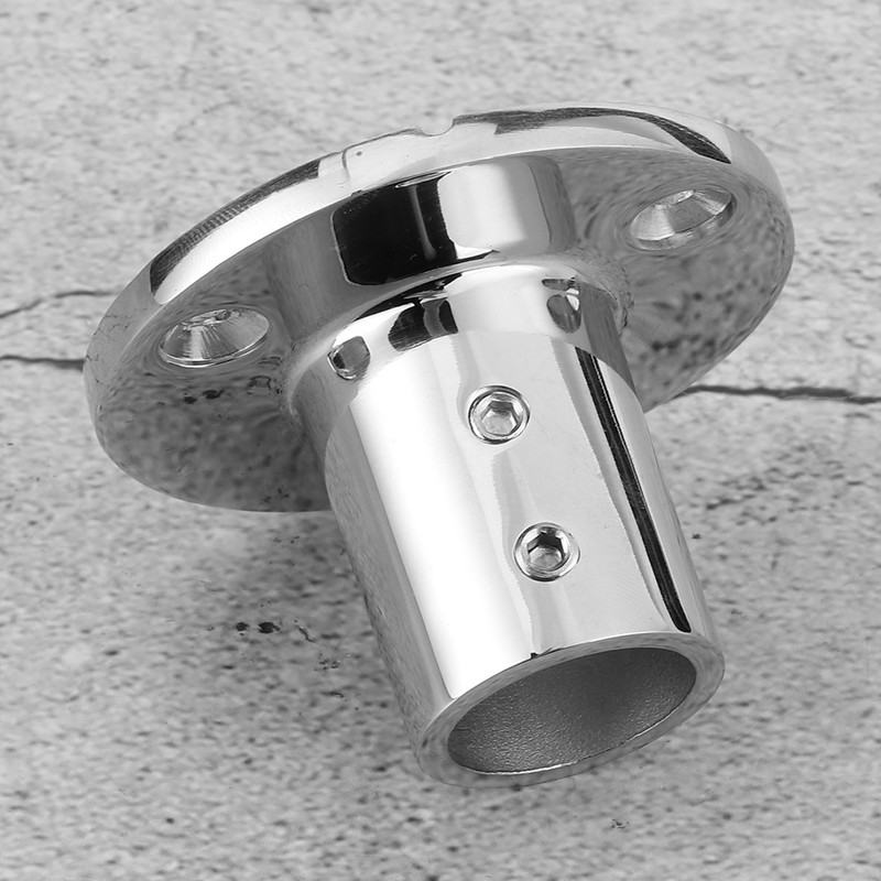 Boat Handrail Round Base 90 Degree 22mm Stainless Steel Boat