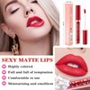 Allphv 2PCS Maquillaje de Lápiz Labial Líquido Mate, Pintalabios Permanente