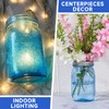 WELLIFE Wide Mouth Mason Jars,6 Pack Blue Mason Jars 32