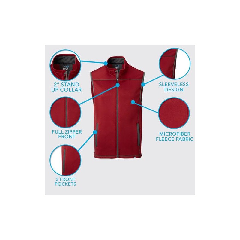 TGW Men's Player Golf Vest Black Xl