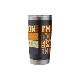Retro I'm SIMON Doing SIMON Things Funny Birthday Joke Stainless Steel Insulated Tumbler