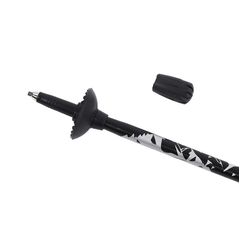 Trekking Pole Hiking Walking Stick 5 Fold Curved Handle Ultra