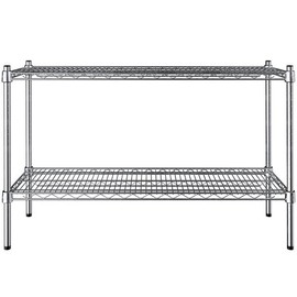 PRO&Family 14" x 42" NSF Chrome 2 Wire Shelf Kit 27" Posts.