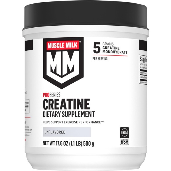 Muscle Milk Pro Series Creatine Powder Supplement, Unflavored, 1.1 Pound,