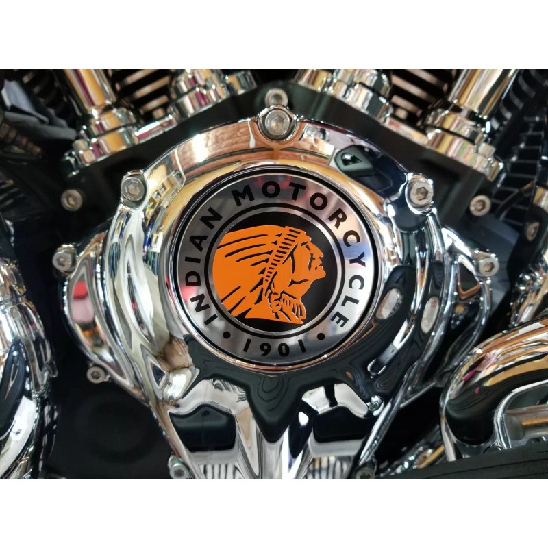 Indian Motorcycle, 111 Engine, Cam Cover Headdress Decal, Sticker, Emblem