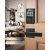 Tinewa 1 Pack Smart Keyless Entry Fingerprint Deadbolt and Handle