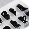 Fixman 961227 Rubber Washers Pack 120pce,Black