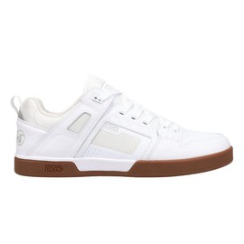 DVS Men's Comanche Lt Skate Shoe, White/White/Gum, 11.5