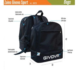 Givova, B029 rucksack givova sport, blau, Einheitsgrößen