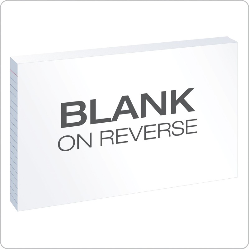 Oxford Ruled Index Cards, 5" x 8", White, 100/Pack (51)