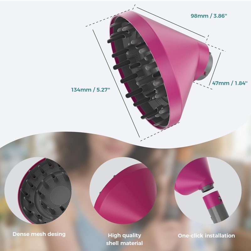 Hair Curl Diffuser Compatible with Dyson Airwrap HS01 HS05 HS08