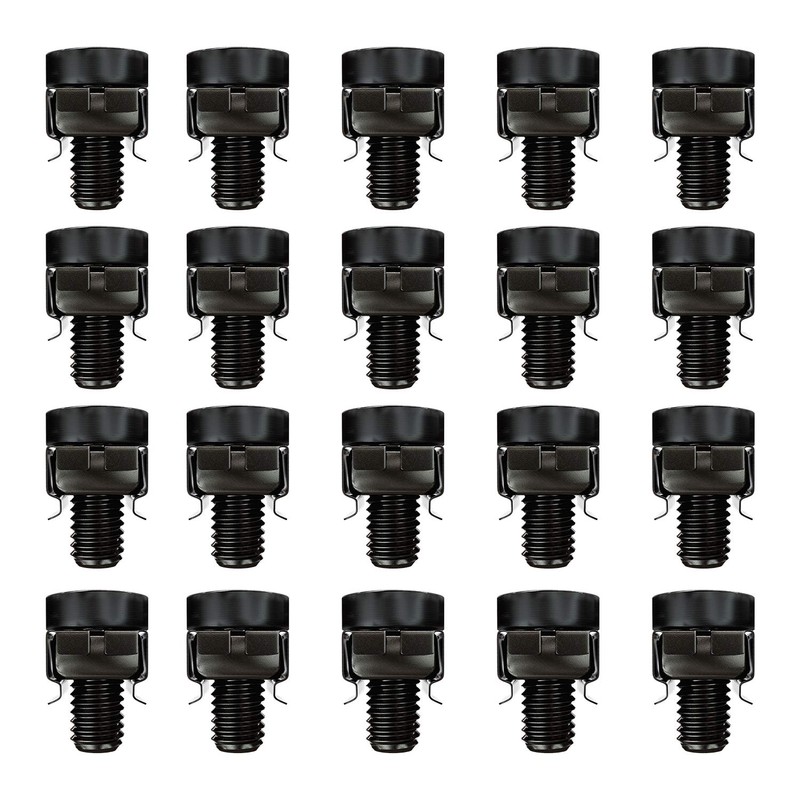 deleyCON 20 x M6 Cage Nuts Screws Set for Network