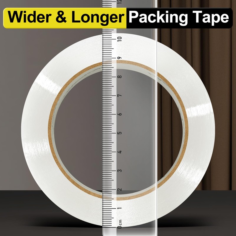 PACKKA PACKKA Clear Packing Tape, 12 Rolls Heavy Duty Shipping