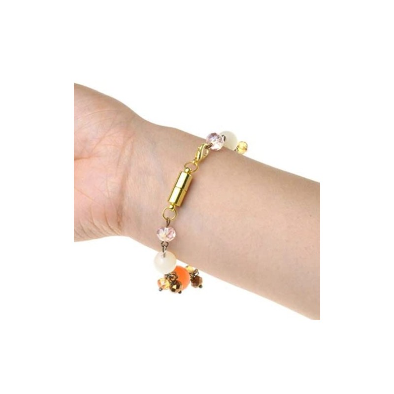 10 Pack of Silver Magnetic Lobster Clasp Jewelry Necklace Bracelet(Rose